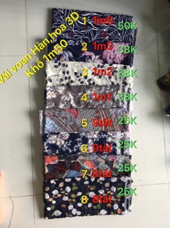Vải khúc voan hoa