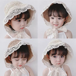 Nón Cói Mềm Phối ren Cho Bé