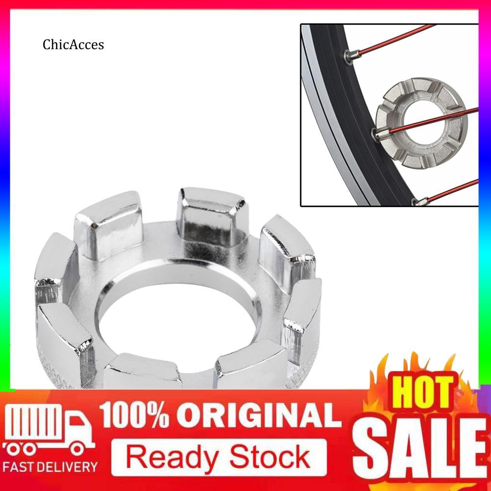 ✡QX✡Bike Bicycle Repair Adjustment Wheel Spoke Cap Ring 8 Way Wrench Spanner Tool