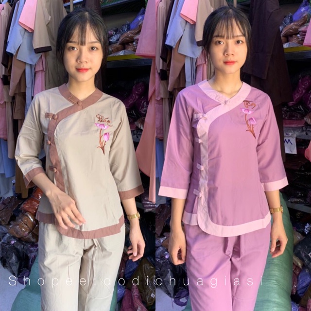 Đồ Lam Đi Chùa # Tim Phối