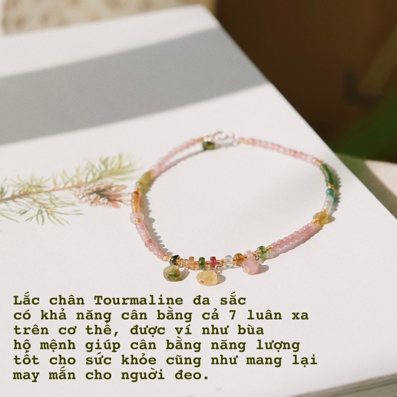 Lắc Tourmaline xinh xắn