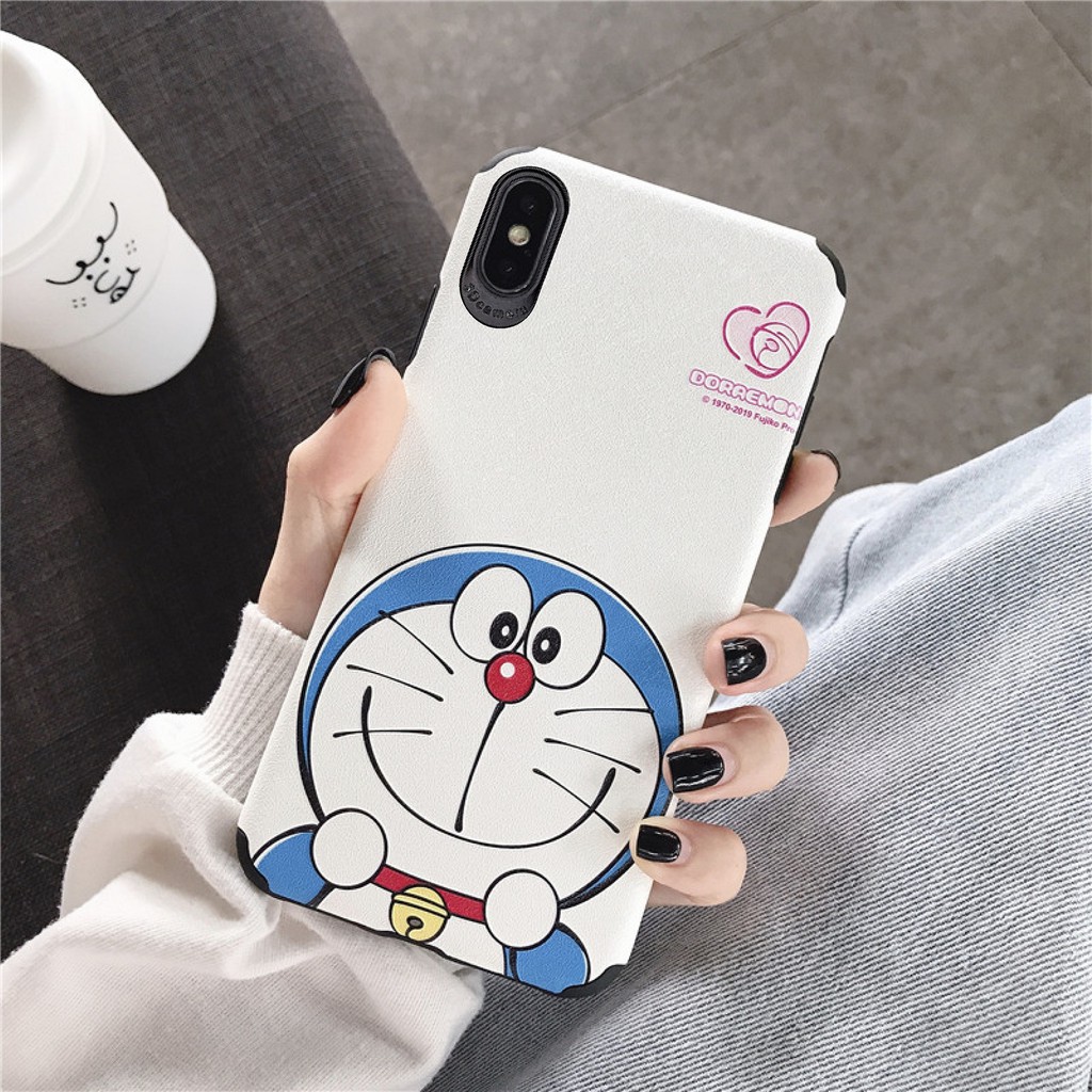 Ốp Lưng Iphone Da IMD chống bẩn, chống sốc Doraemon 2 - D029