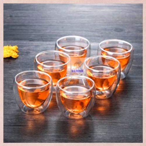 Ly Thủy Tinh 2 Lớp 2 Đáy Đủ Size Thiết Kế Đẹp Mắt Sang Trọng Chịu Nhiệt Cao