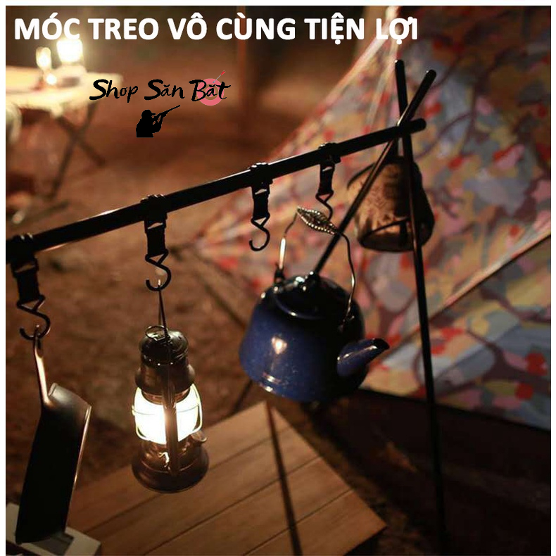 Giá Treo Đồ Dã Ngoại Gấp Gọn Tiện Dụng, Giá Móc Đồ Cắm Trại Nhỏ Gọn, Hợp Kim Nhôm Siêu Bền Bỉ [DCP18]