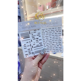 Stiker chữ dán 13k/2tấm