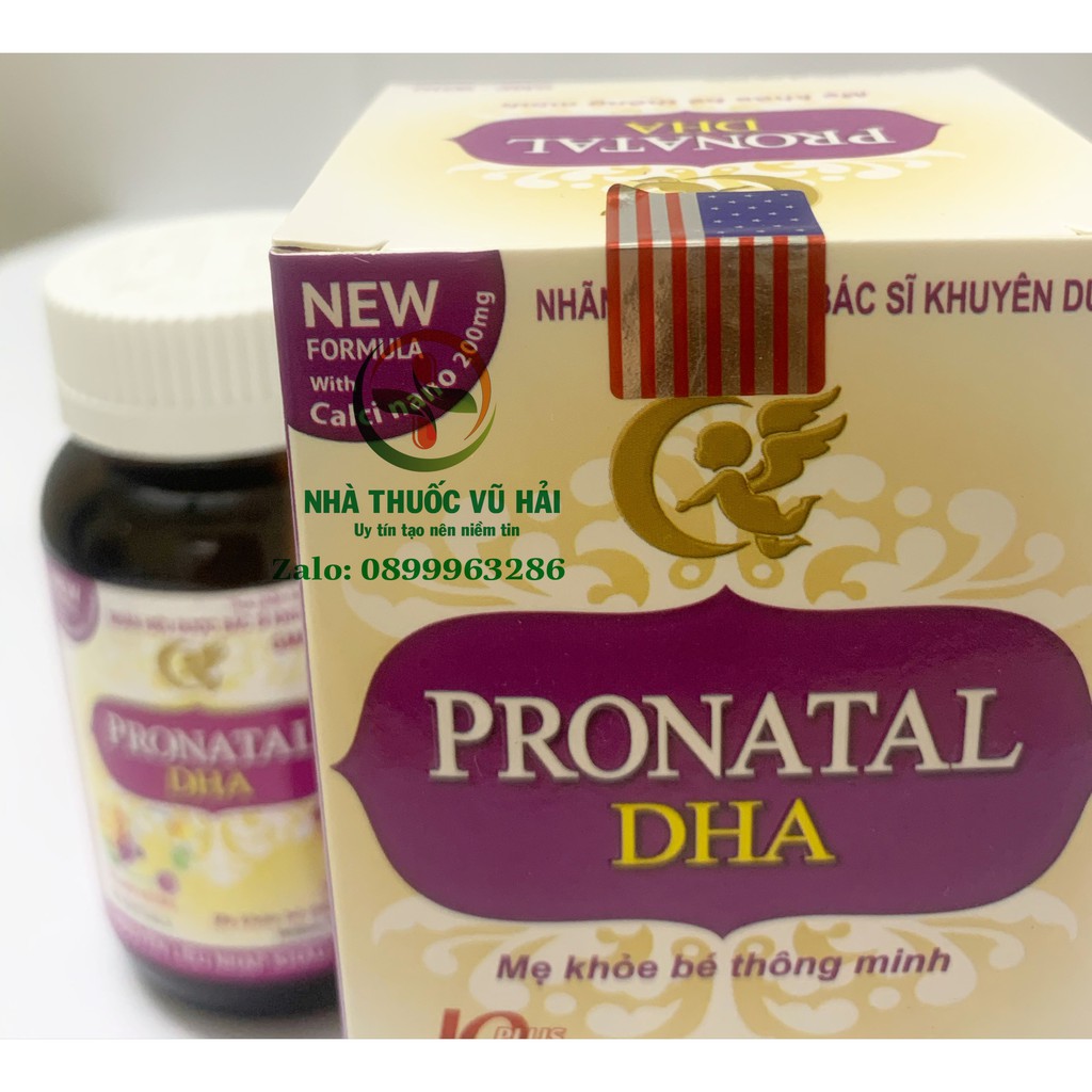 PRONATAL DHA Bổ sung sắt, acid folic, vitamin cho mọi phụ nữ mang thai và cho con bú .