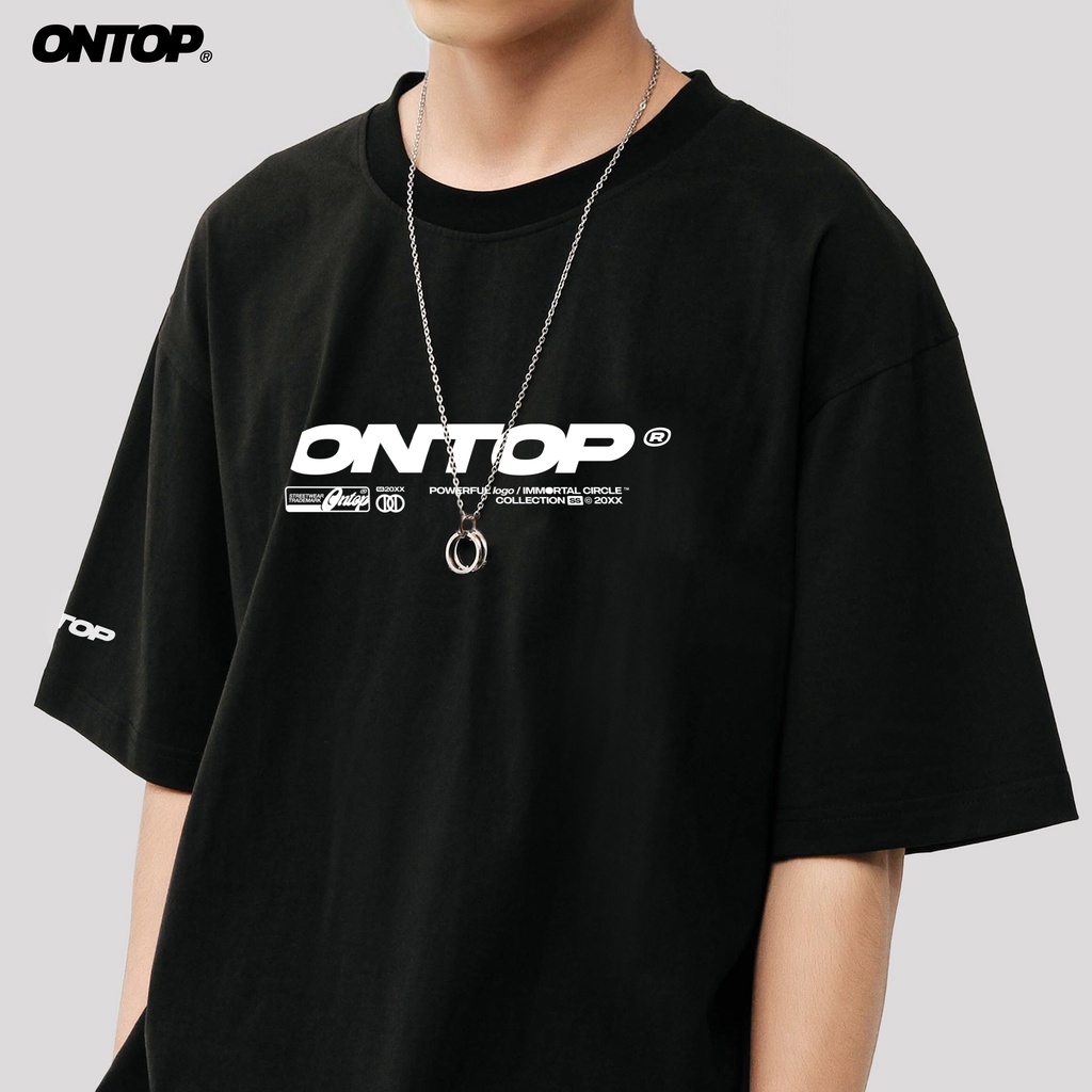 Áo thun local brand nam nữ form rộng tay lỡ ONTOP - New Sign Tee O19-T4