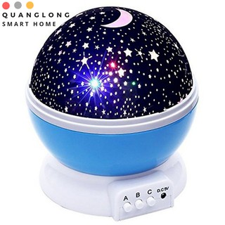 Đèn ngủ ngàn sao Đèn ngủ ngôi sao Xoay Tự Động Đẹp Huyền Ảo xoay 360 độ.