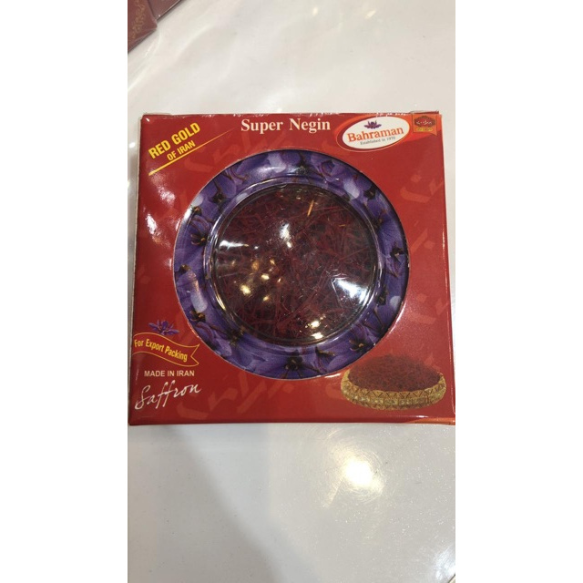 (Top 1) Nhuỵ hoa nghệ tây/ Saffron Bahraman/ Hộp thiếc tròn 1g | BigBuy360 - bigbuy360.vn