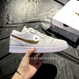 Giày sneaker cổ thấp|JD1 low metallic gold phiên bản TC