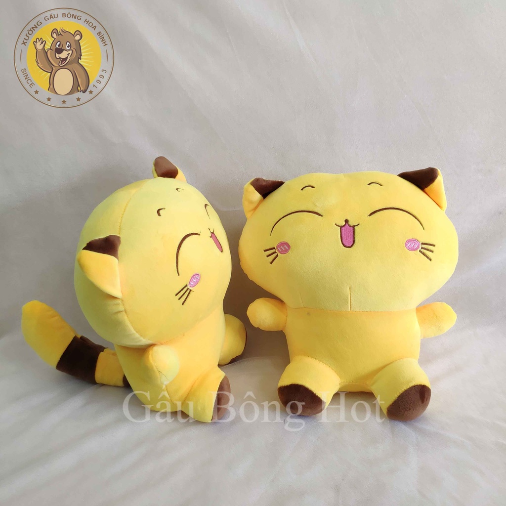 Thú Bông Mèo Thần Tài Đuôi Vàng Dài Dễ Thương ❤️Xưởng Gấu Hoa Bình❤️
