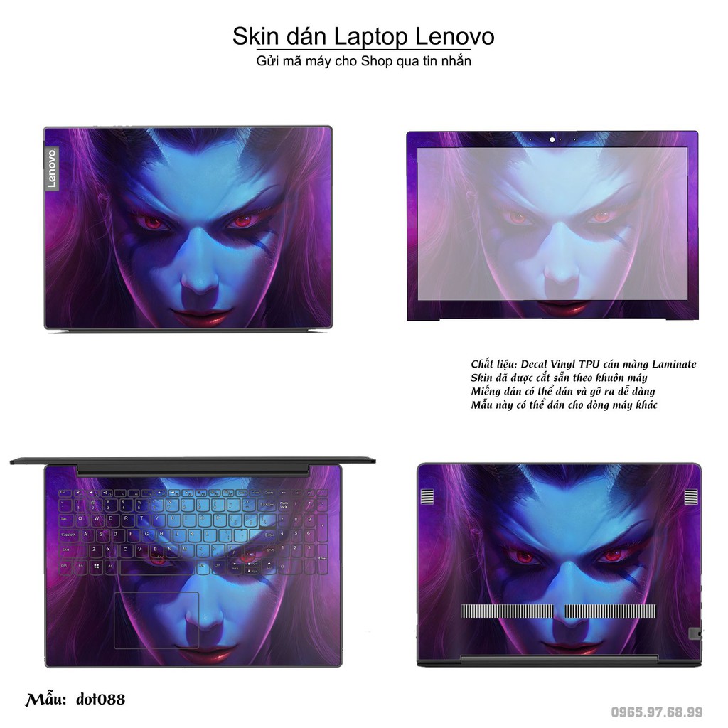 Skin dán Laptop Lenovo in hình Dota 2 _nhiều mẫu 15 (inbox mã máy cho Shop)