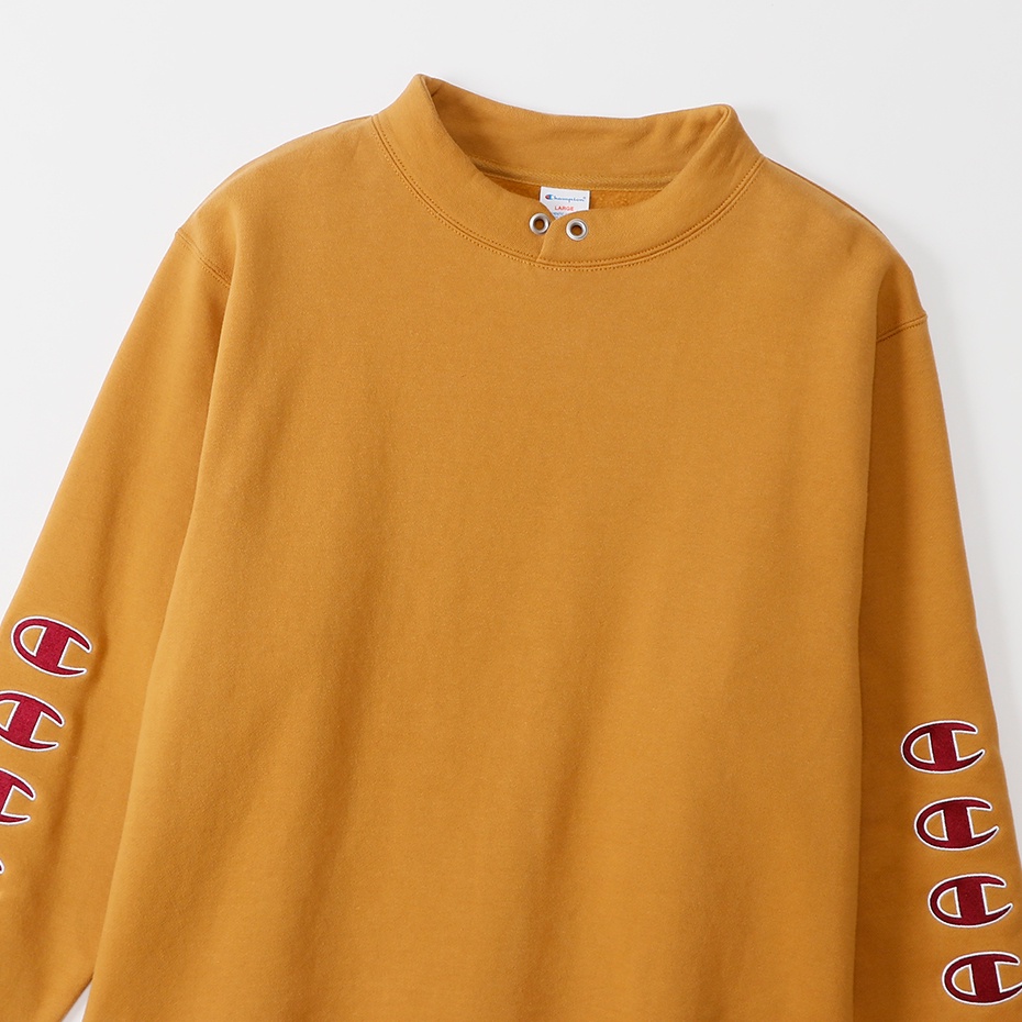 Áo Sweater Nam Champion JP MOCKNECK SWEATSHIRT Màu Vàng CMPC3U006CAM