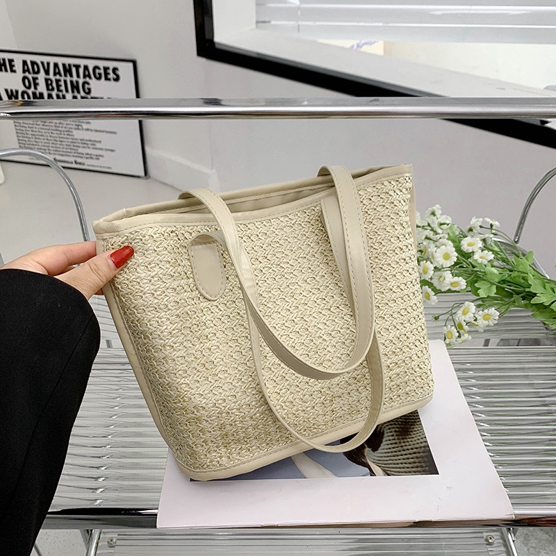 Túi Xách Cỡ Lớn Màu Trơn Đơn Giản Thời Trang Cho Nữ