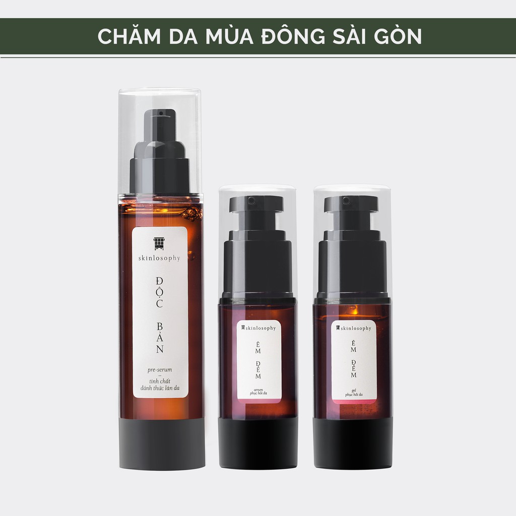 [COMBO CHĂM DA MÙA ĐÔNG SÀI GÒN] ĐỘC BẢN + BỘ ĐÔI ÊM ĐỀM