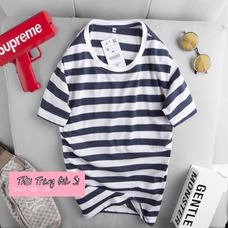 [SALE LỚN]Áo Thun Nam Đẹp Thời Trang Áo Phong Lính Sọc Kẻ Cao Cấp Cotton 100% Cực Mát, Co Giãn 4 Chiều | BigBuy360 - bigbuy360.vn