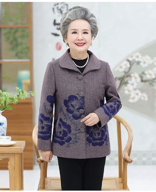 Áo Khoác Dạ Trung Niên Làm Quà Tặng Cho Mẹ, Cho Bà | BigBuy360 - bigbuy360.vn