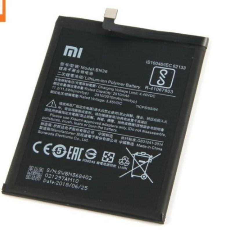 Pin Xiaomi Mi A2 / Mi 6X  bảo hành 6 tháng.
