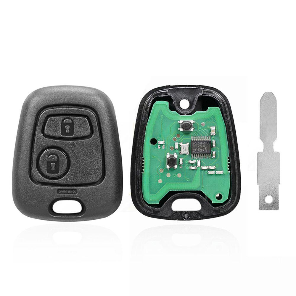 Chìa Khóa Điều Khiển Từ Xa 2 Nút ID46 Chuyên Dụng Cho Xe Hơi Peugeot