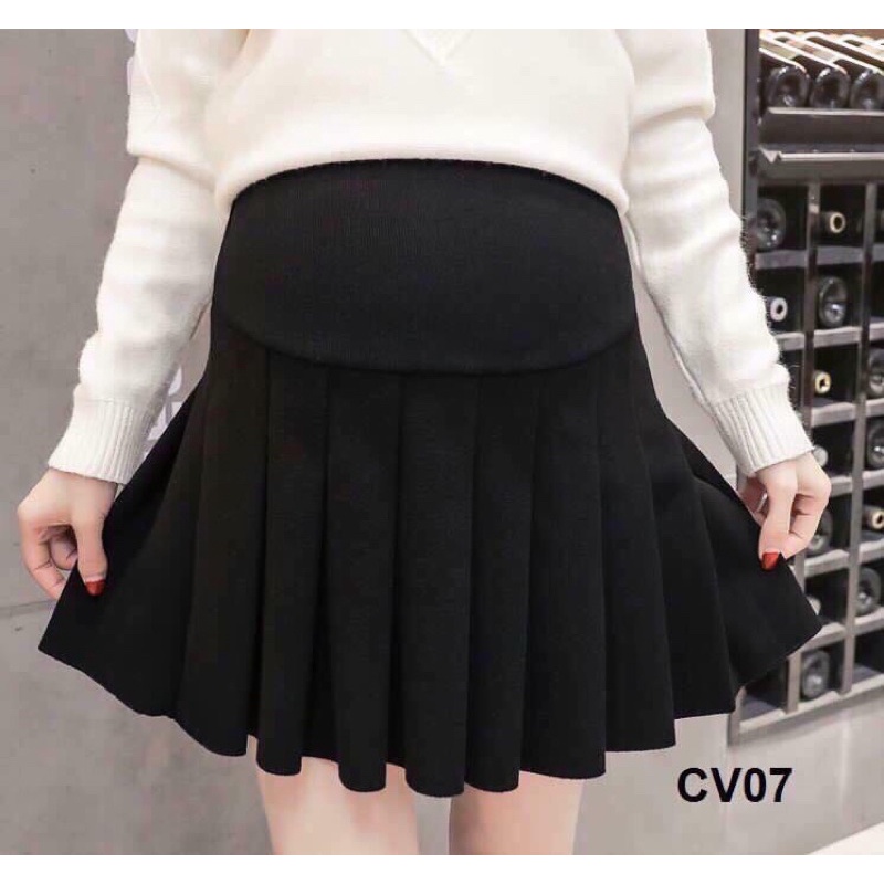 Chân Váy Bầu Xếp Ly