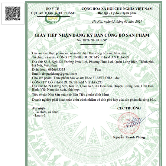 Vitamin tổng hợp Flevit DHA, bổ sung DHA, EPA, Vitamin cho bà bầu