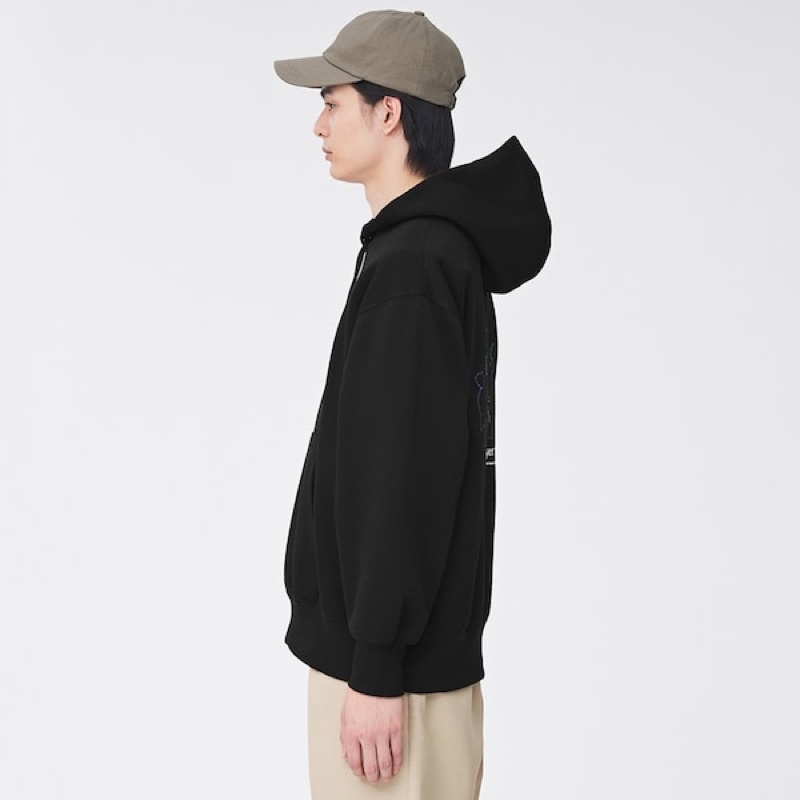 Áo nỉ nam lót lông có mũ Hoodies dòng Demo Slayer 1 của GU - Nhật