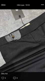 Quần legging cạp phối nắp da
