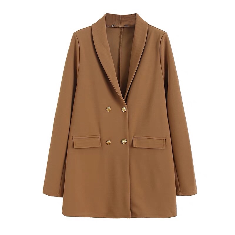 Blazer mềm có cầu vai dư sịn mặc được 4 mùa Tqxk