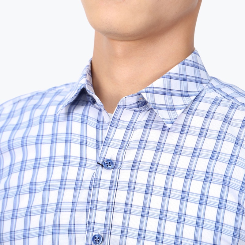 Áo sơ mi dài tay Nam Owen Bamboo Regular Fit Trắng - AR23768D