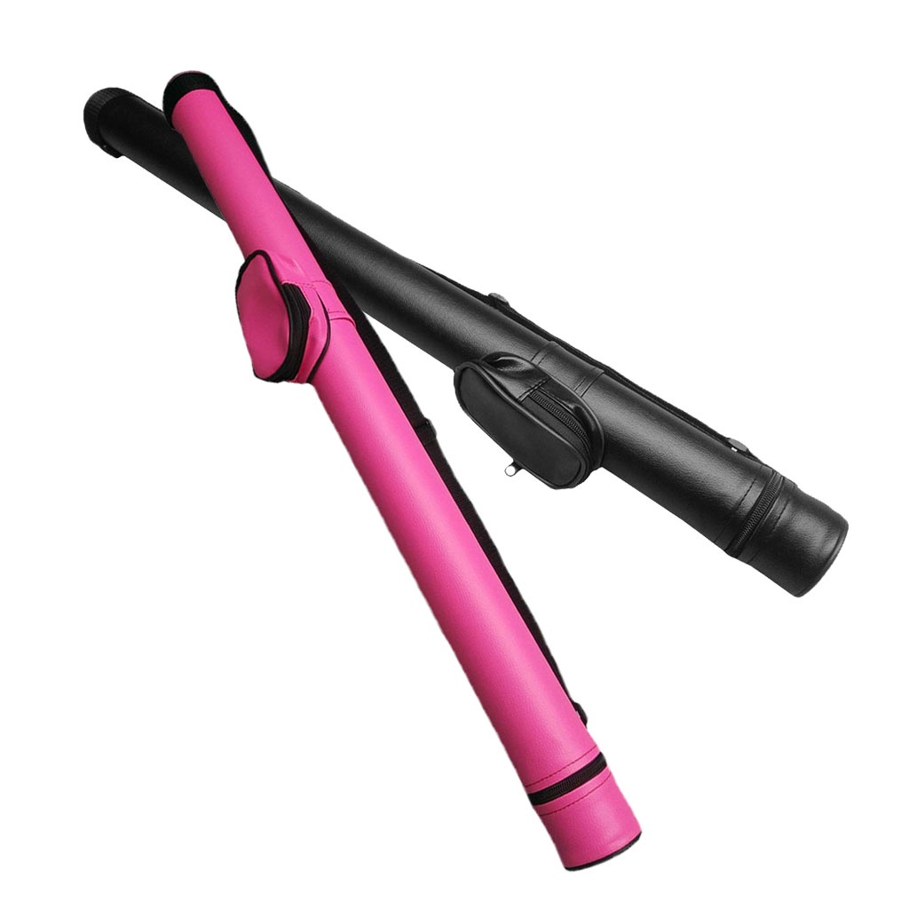 Túi da cứng đựng cây cơ bida 2 lỗ màu đen có dây đeo vai