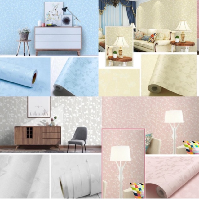 Decal giấy dán tường DÂY LEO nhiều màu khổ 45cm keo sẵn