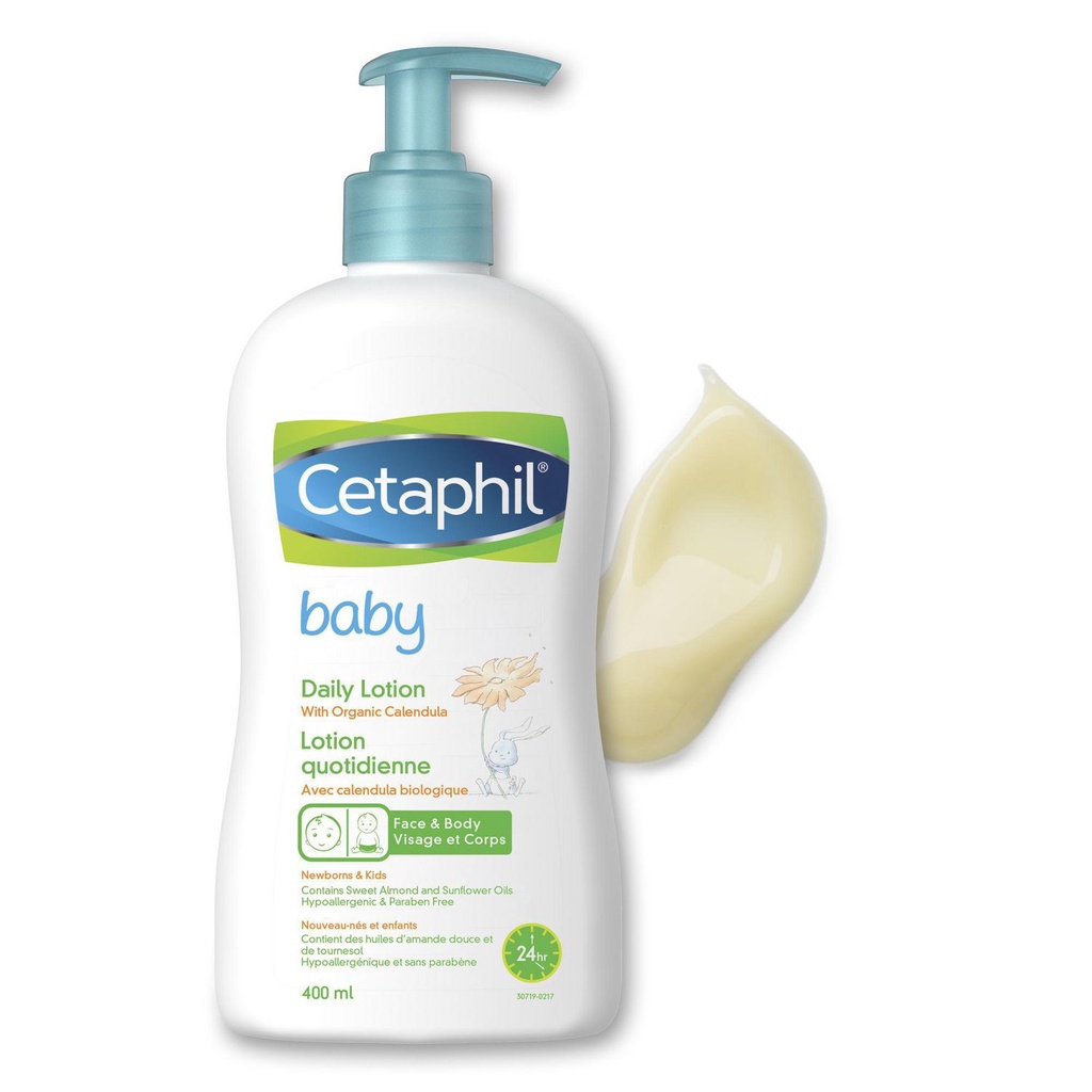 [CHÍNH HÃNG CTY] CETAPHIL Baby Daily Lotion with Organic Calendula 400mL - Sữa dưỡng ẩm dịu nhẹ hằng ngày cho bé