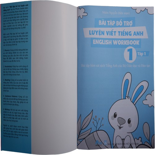 Sách - Bài Tập Bổ Trợ Luyện Viết Tiếng Anh-English Workbook Lớp 1-Tập 1