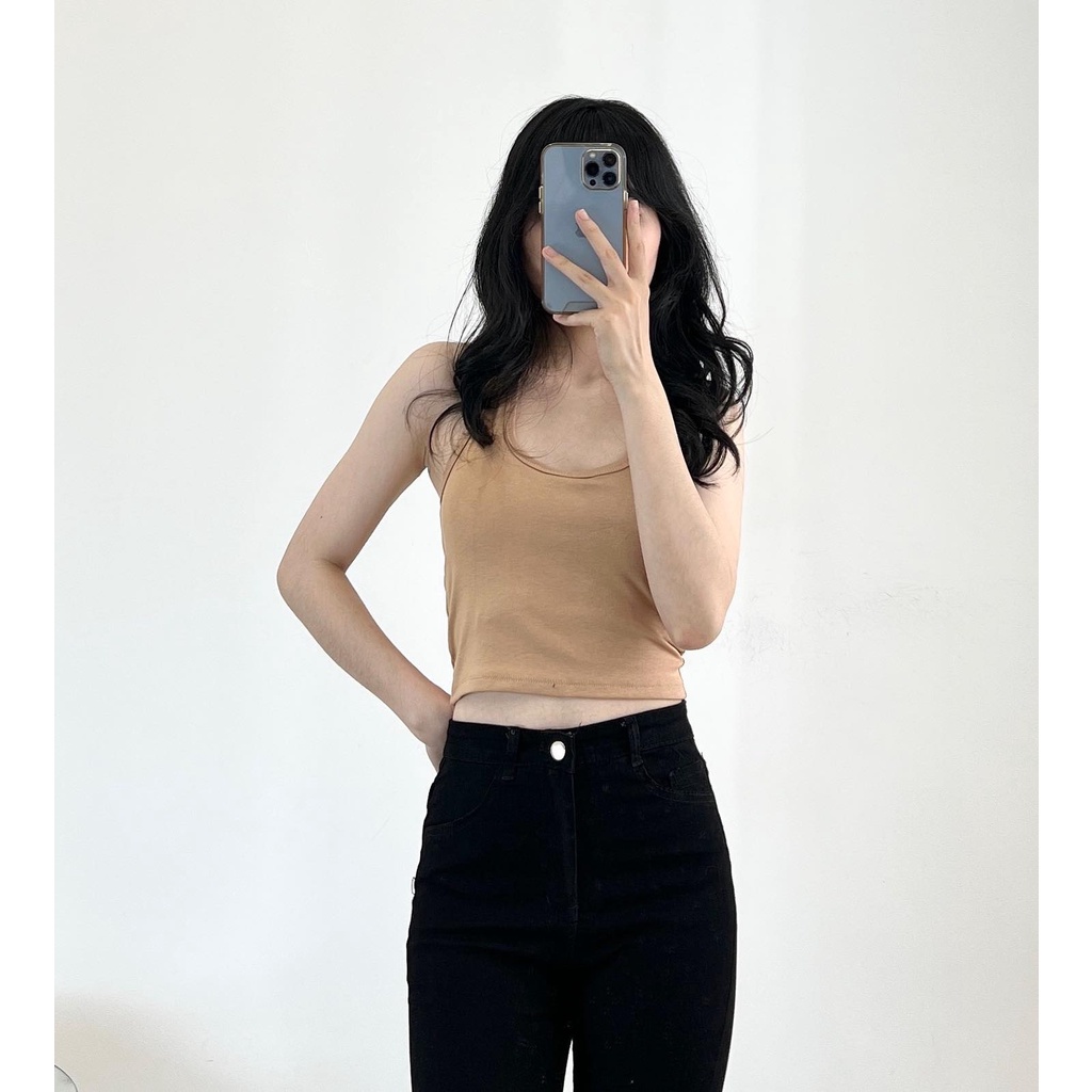 Áo 3 lỗ croptop choàng cổ thời trang nữ Miho house