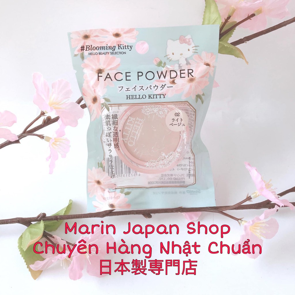 Phấn phủ nén tone sáng tự nhiên Blooming Kitty Hello Kitty nội địa Nhật Bản