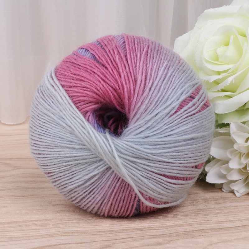 Cuộn Len Pha Nhiều Màu 50g Giữ Ấm Mùa Đông
