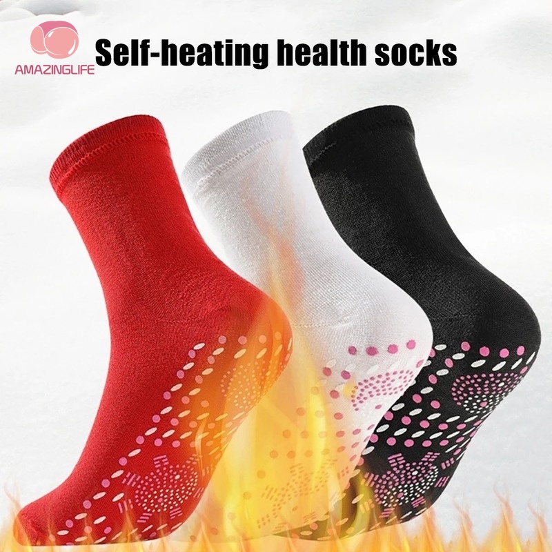 1 Đôi Vớ Cotton Tự Sưởi Ấm Mát Xa Chân Chăm Sóc Sức Khỏe Dành Cho Nam Nữ