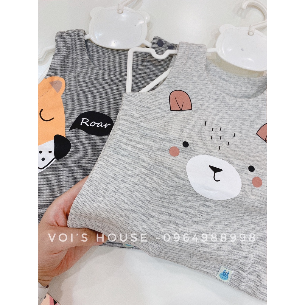 Áo Gile trần bông thêu gấu Lil UR1111