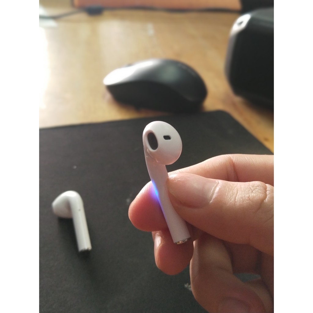 tai nghe Bluetooth i14 5.0 True Wireless trắng kèm vỏ case đựng tai nghe