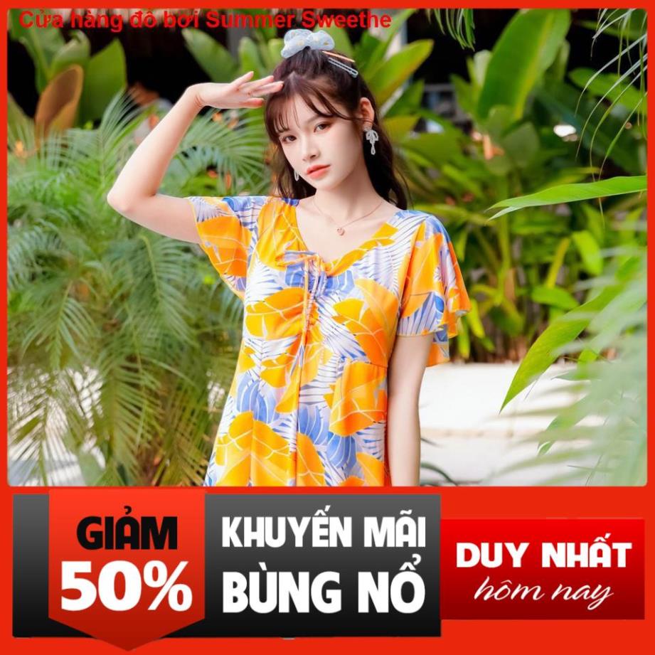 Bộ đồ bơi một mảnh mới dành cho phụ nữ cộng với áo tắm boxer mm người béo phì thời trang và mỏng tập hợp đi biển s * | BigBuy360 - bigbuy360.vn