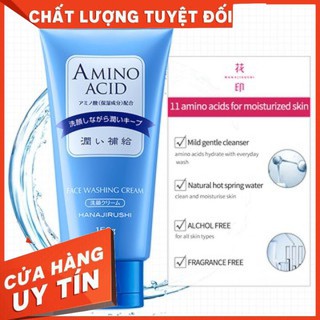 Sữa Rửa Mặt Nhật Hanajirushi Tinh Chất Axit Amin Từ Thiên Nhiên Nhiều Bọt Rửa Sạch Bụi Bẩn, Tế Bào Chết Làm Sáng Da