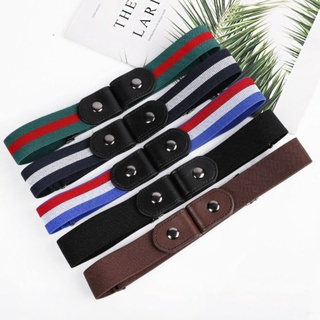 Thắt lưng nam nữ chun kẹp 2 bên không mặt Basic Ulzzang