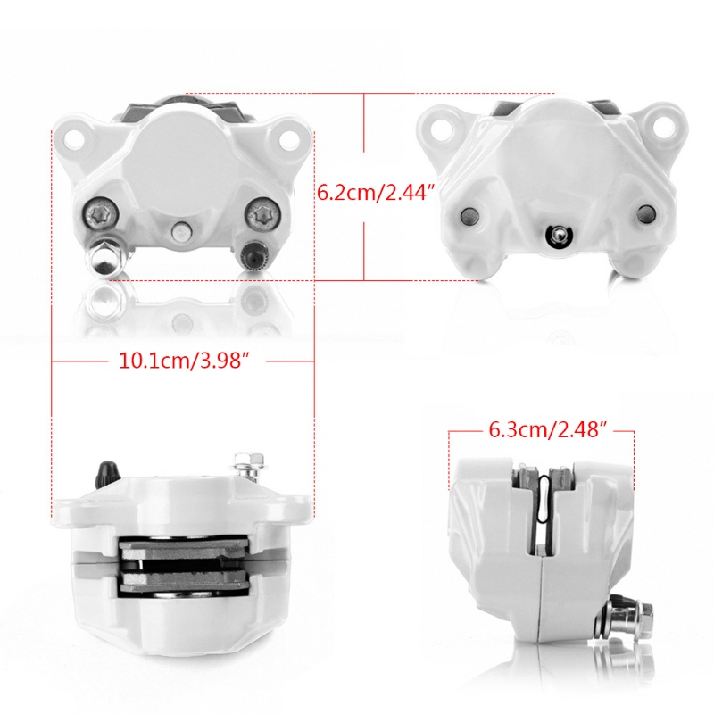 Bộ 2 Pít Tông Bơm Phanh Đĩa Sau Xe Máy Kèm Kẹp