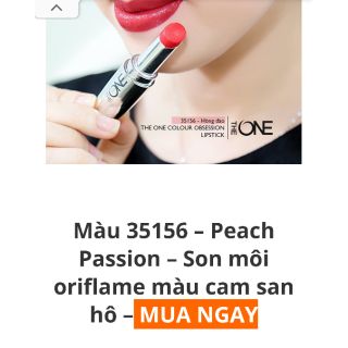 son môi màu cam sản hô