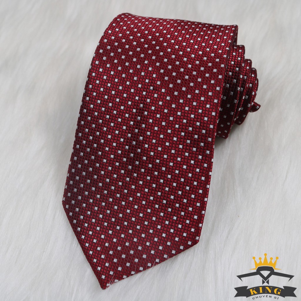 Cà vạt nam KING caravat chấm bi cavat công sở cao cấp ( C052 )