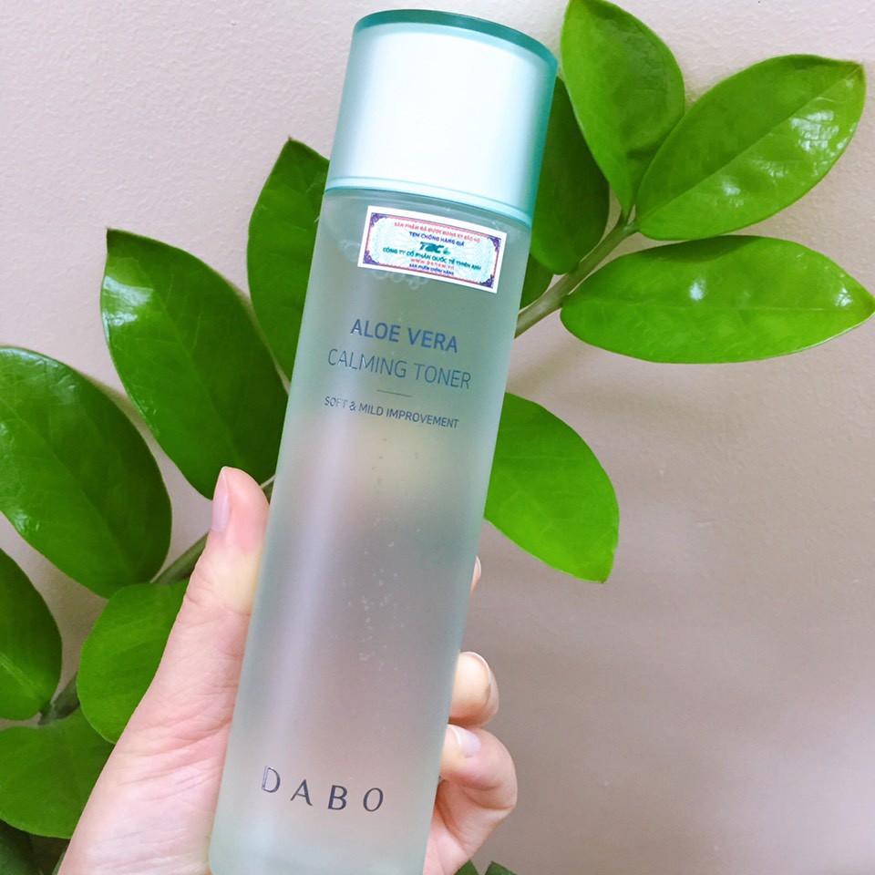 (Hàng chính hãng) Nước hoa hồng dưỡng ẩm Dabo Aloe Vera Calming Toner 160ml