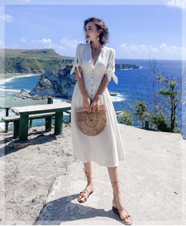 Đầm Linen Trắng