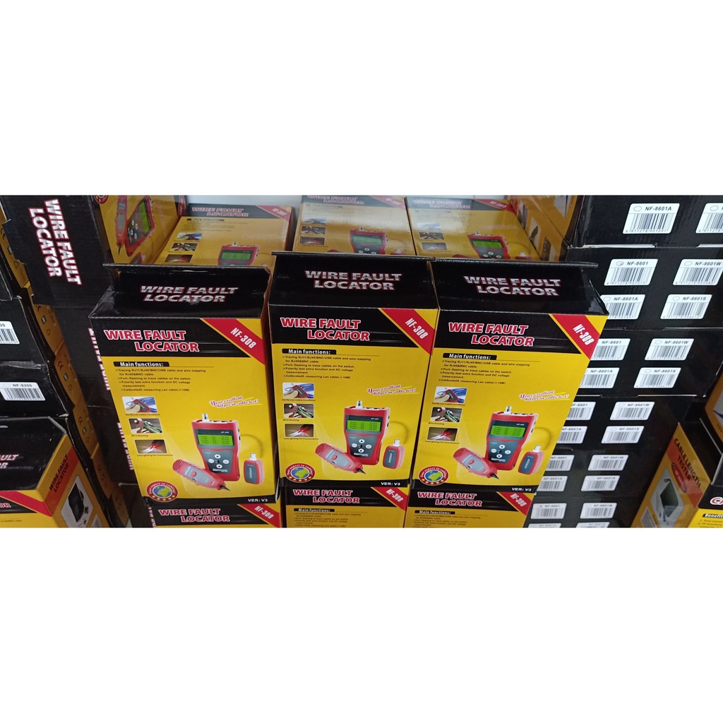 Máy Test dây mạng đa năng NOYAFA NF-308S NF308S chính hãng màu xanh. BH 12 tháng. Thay thế model Noyafa NF-308 NF308