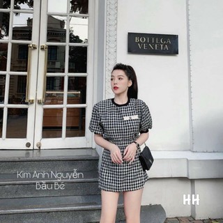 bán sỉ lẻ set dạ kẻ cho nữ