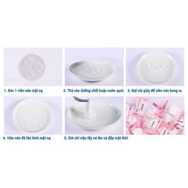 10 Miếng mặt nạ giấy nén Miniso Nhật Bản
